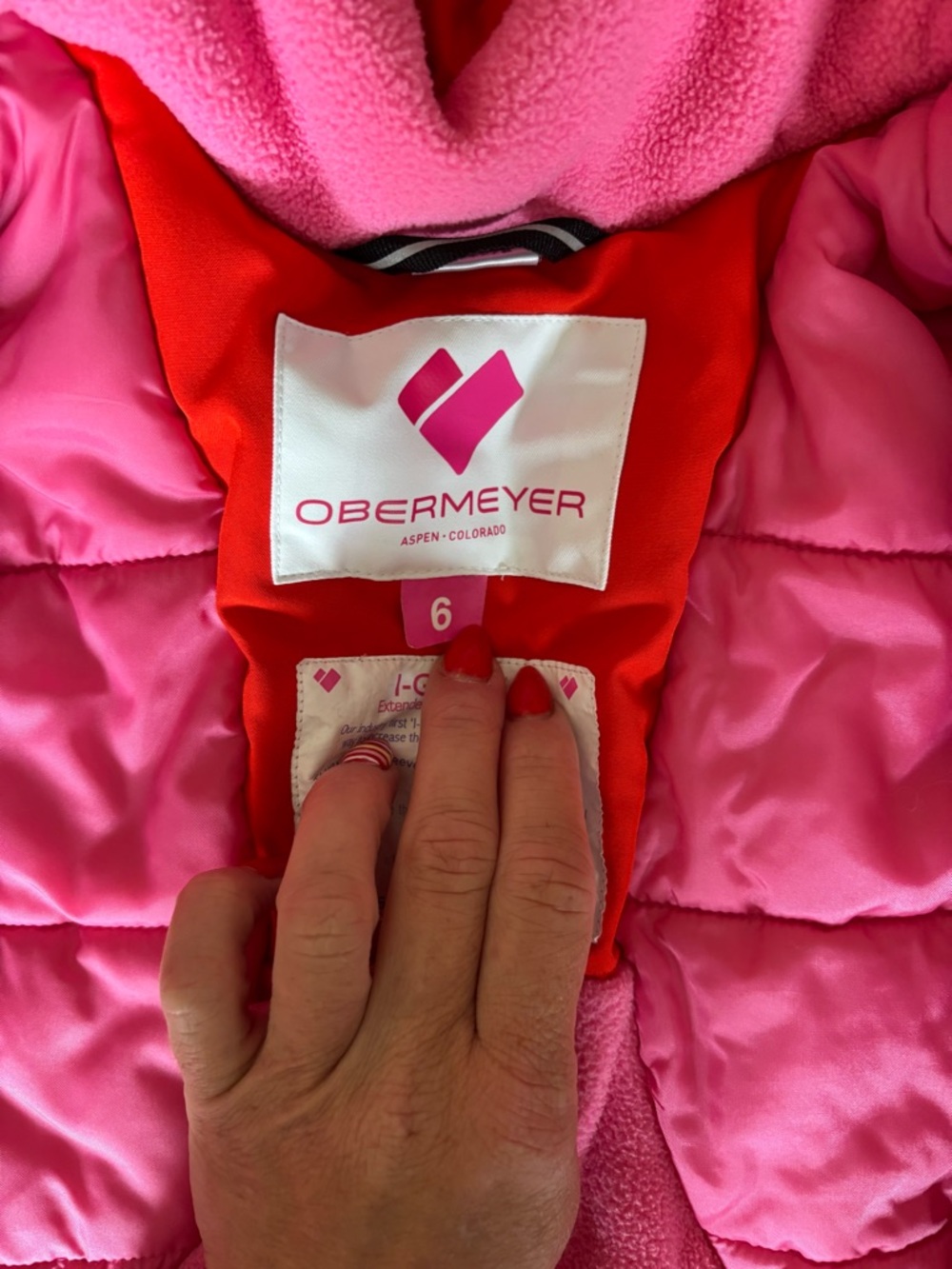 Obermeyer Cara Mia Insulated Ski Jacket with Faux Fur - Picture 6 of 7